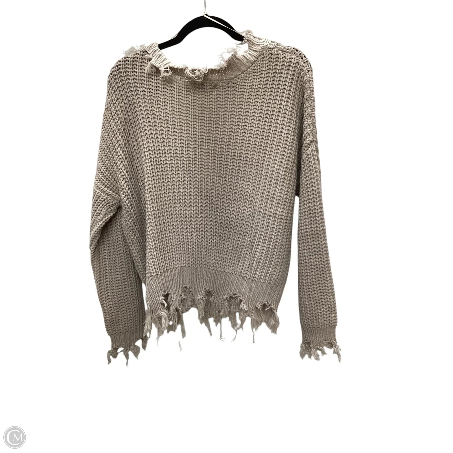 Sweater By Love Tree In Tan, Size: M
