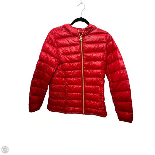 Jacket Puffer & Quilted By Michael By Michael Kors In Red, Size: S