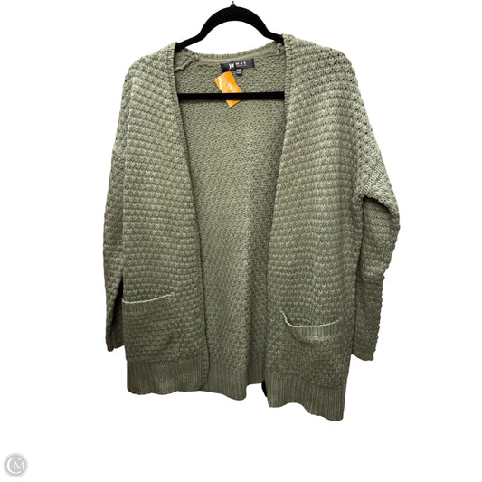Sweater Cardigan By Clothes Mentor In Green, Size: M