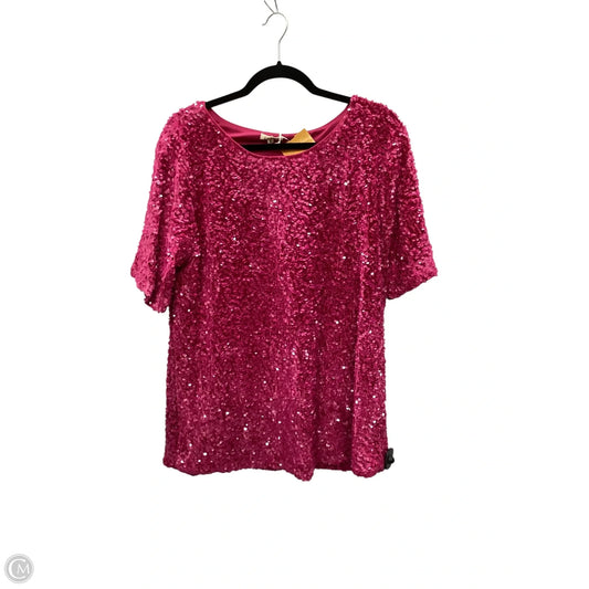 Top Short Sleeve By Jodifl In Pink, Size: L