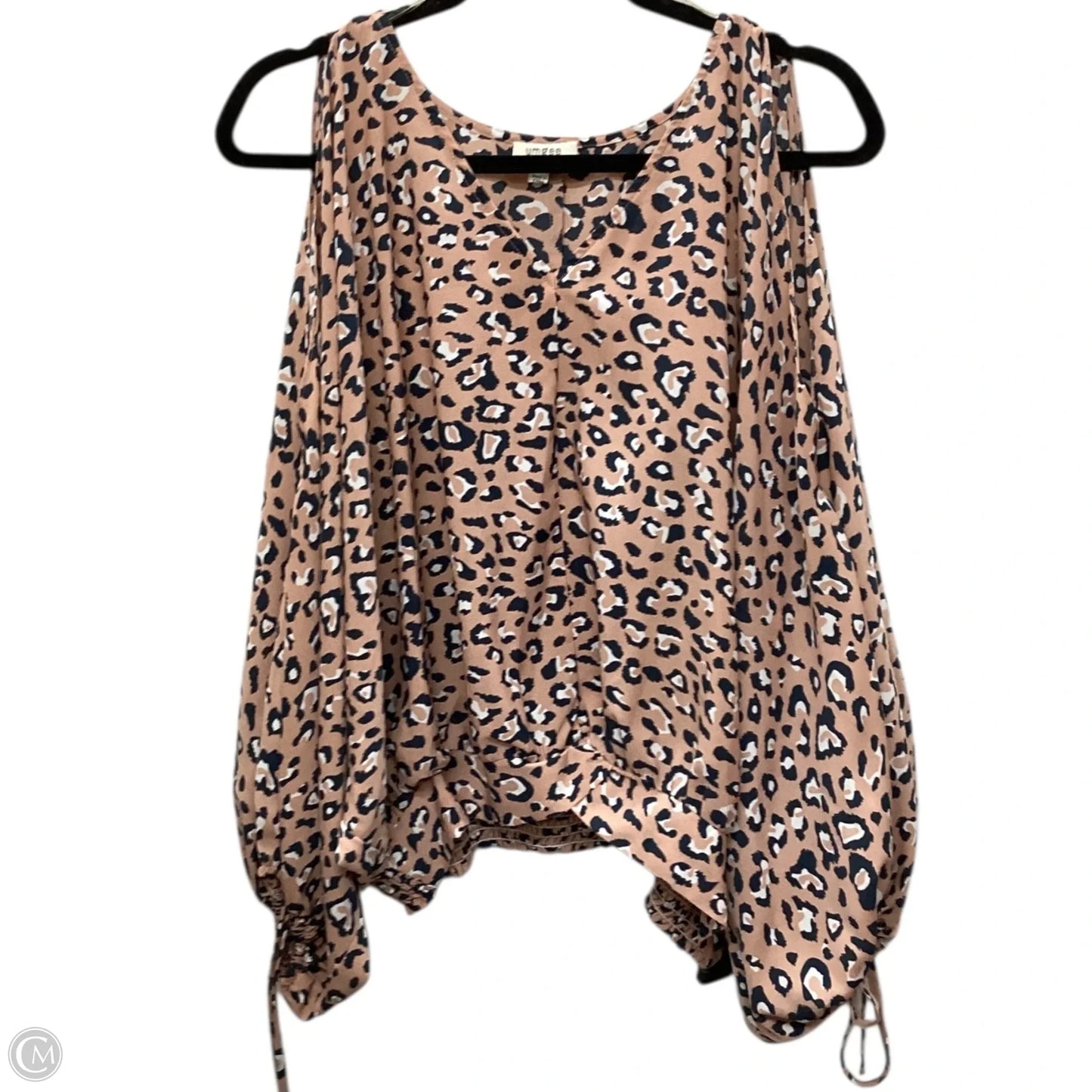 Blouse Long Sleeve By Umgee In Animal Print, Size: M