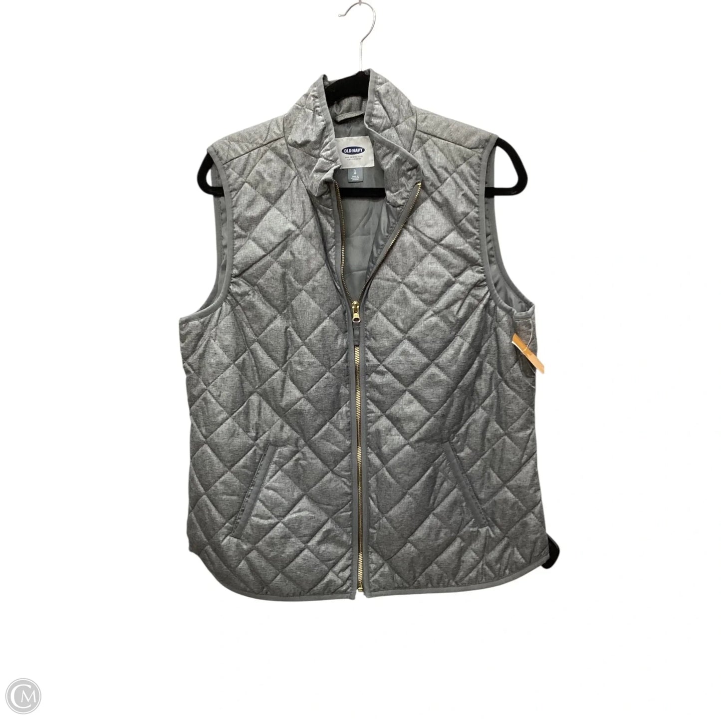 Vest Puffer & Quilted By Old Navy In Grey, Size: L