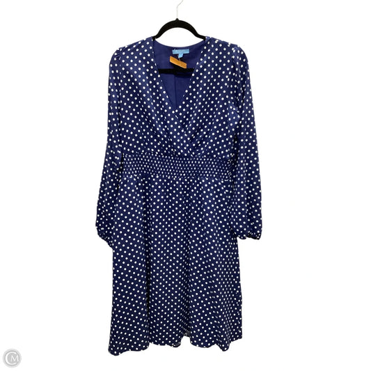 Dress Casual Short By Draper James Rsvp In Polkadot Pattern, Size: L