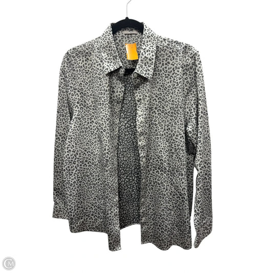 Top Long Sleeve By Chicos In Animal Print, Size: L
