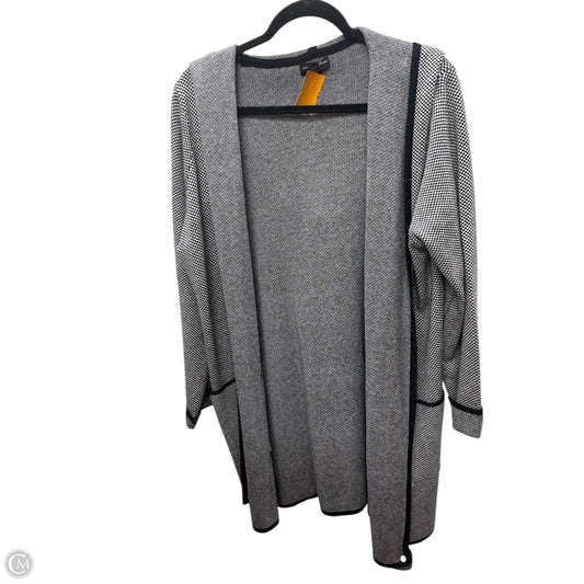 Cardigan By Adrienne Vittadini In Black, Size: 1x
