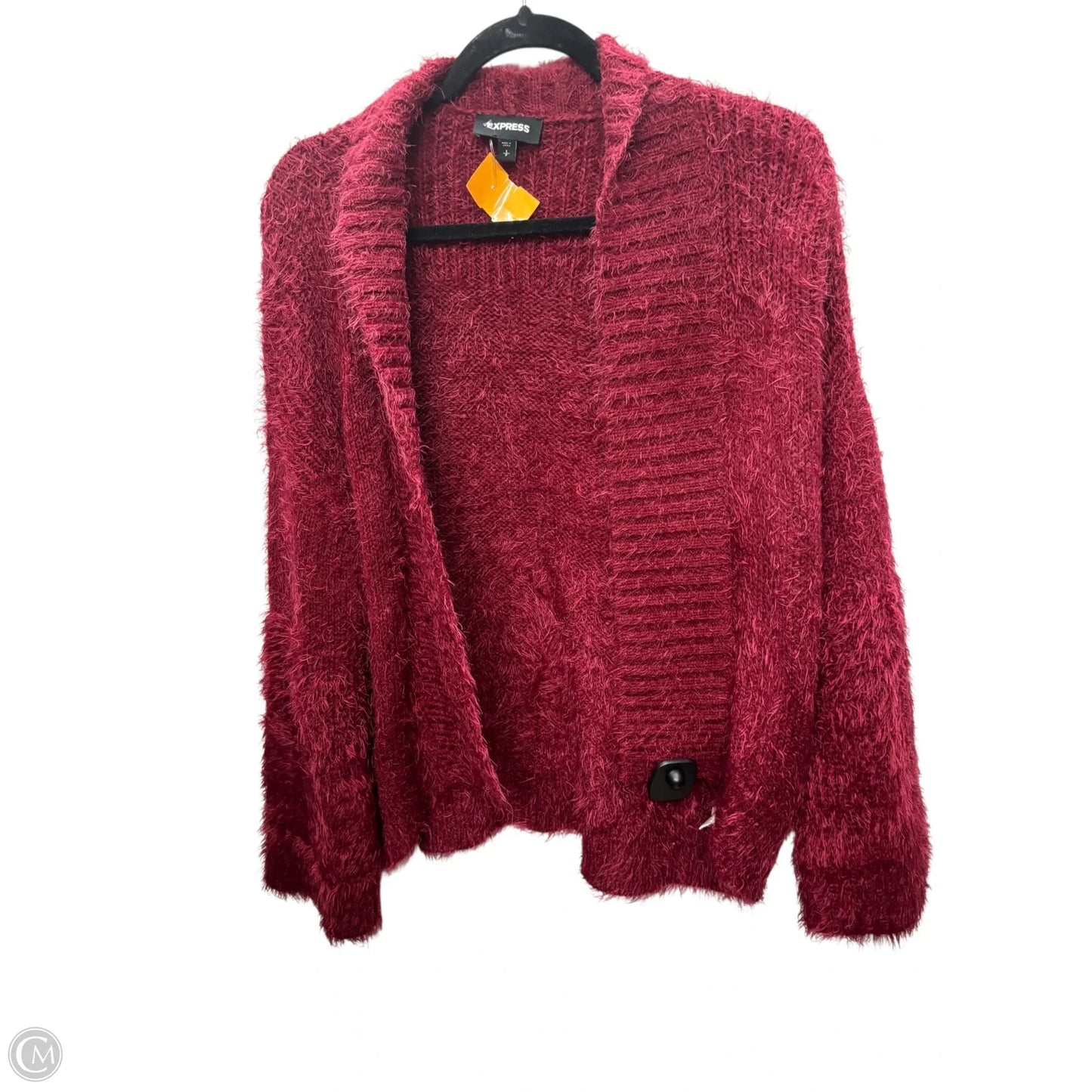 Cardigan By Express In Red, Size: S