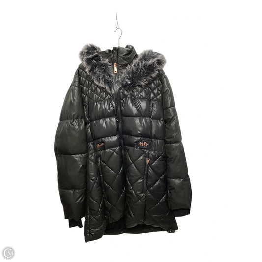 Coat Puffer & Quilted By Nicole Miller In Black, Size: 1x