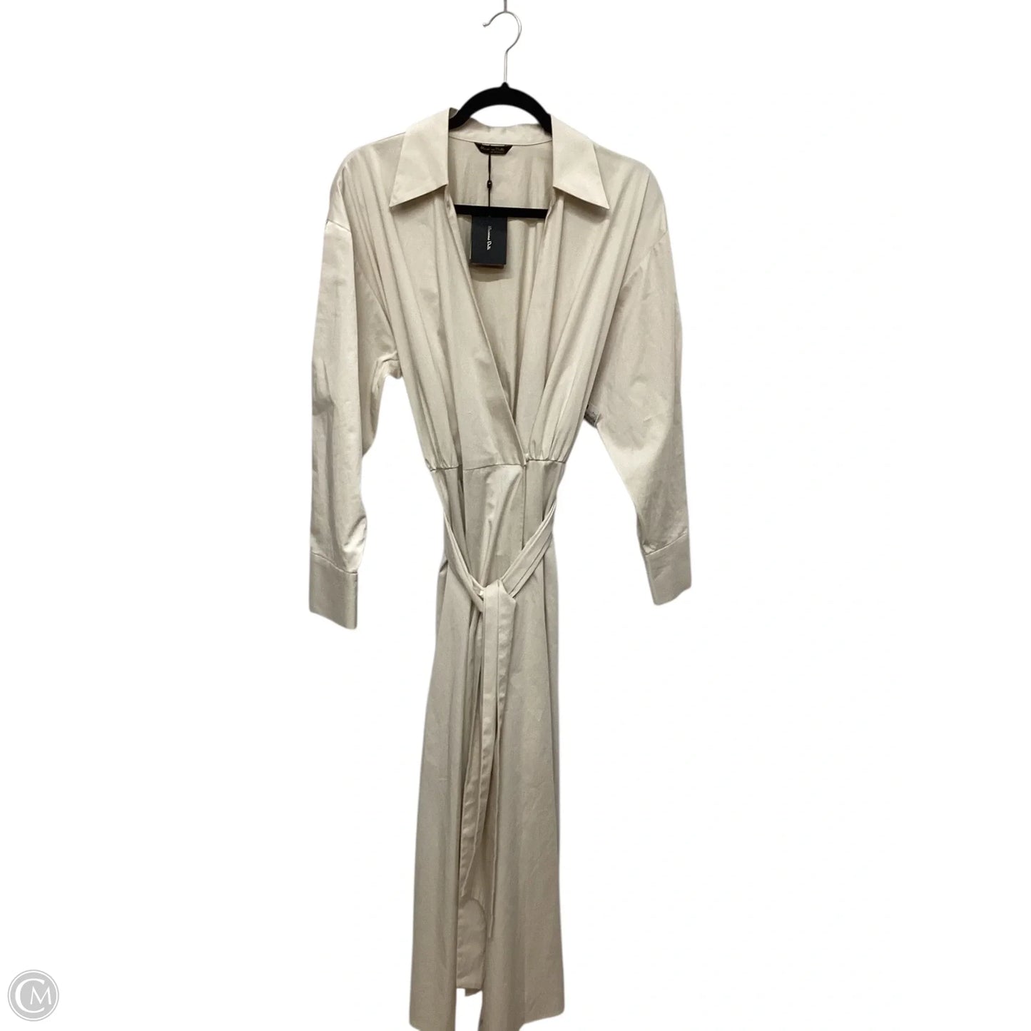Dress Casual Maxi By Massimo Dutti In Tan, Size: M
