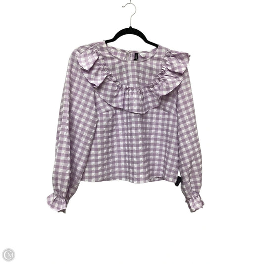 Blouse Long Sleeve By Divided In Purple, Size: M