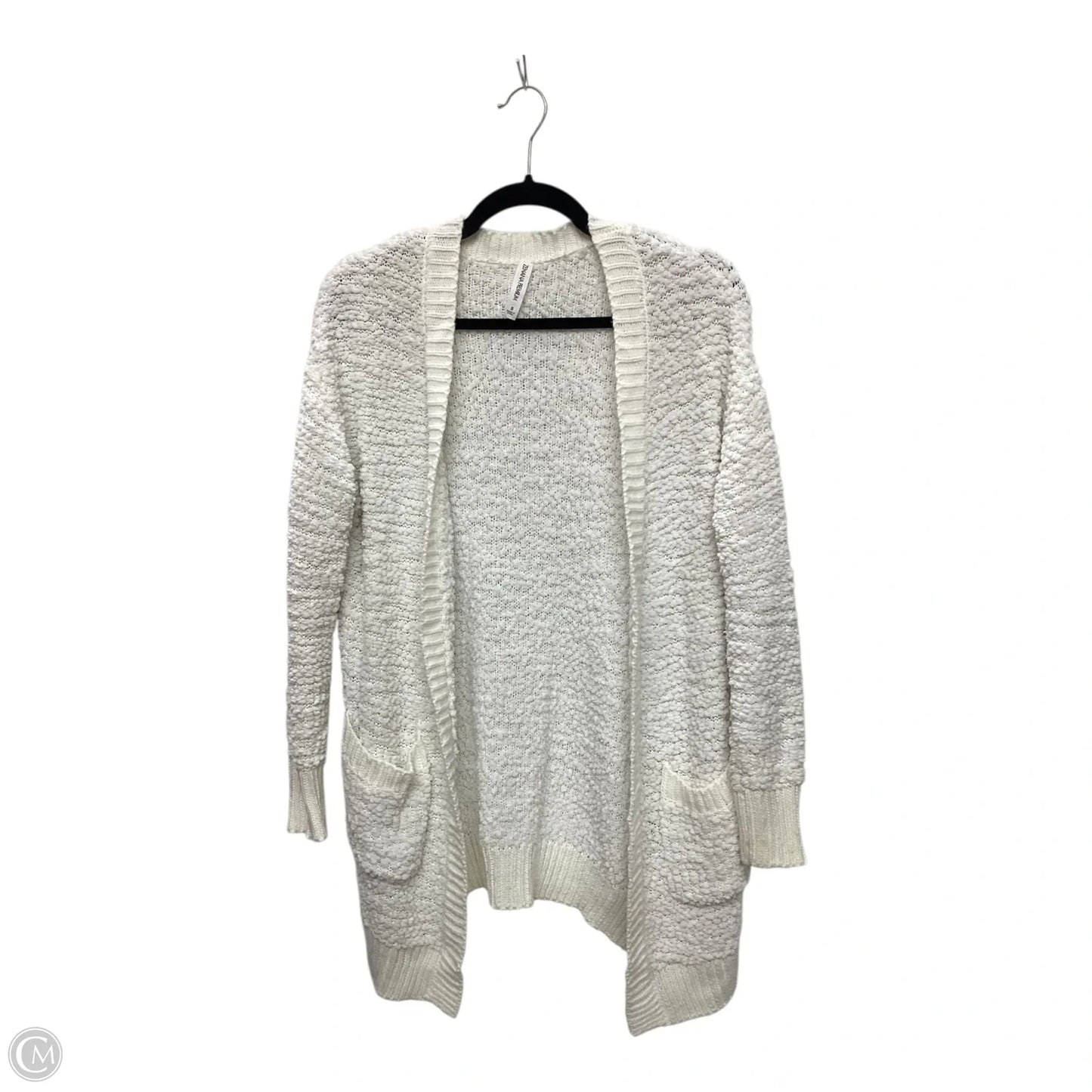 Sweater Cardigan By Zenana Outfitters In White, Size: S