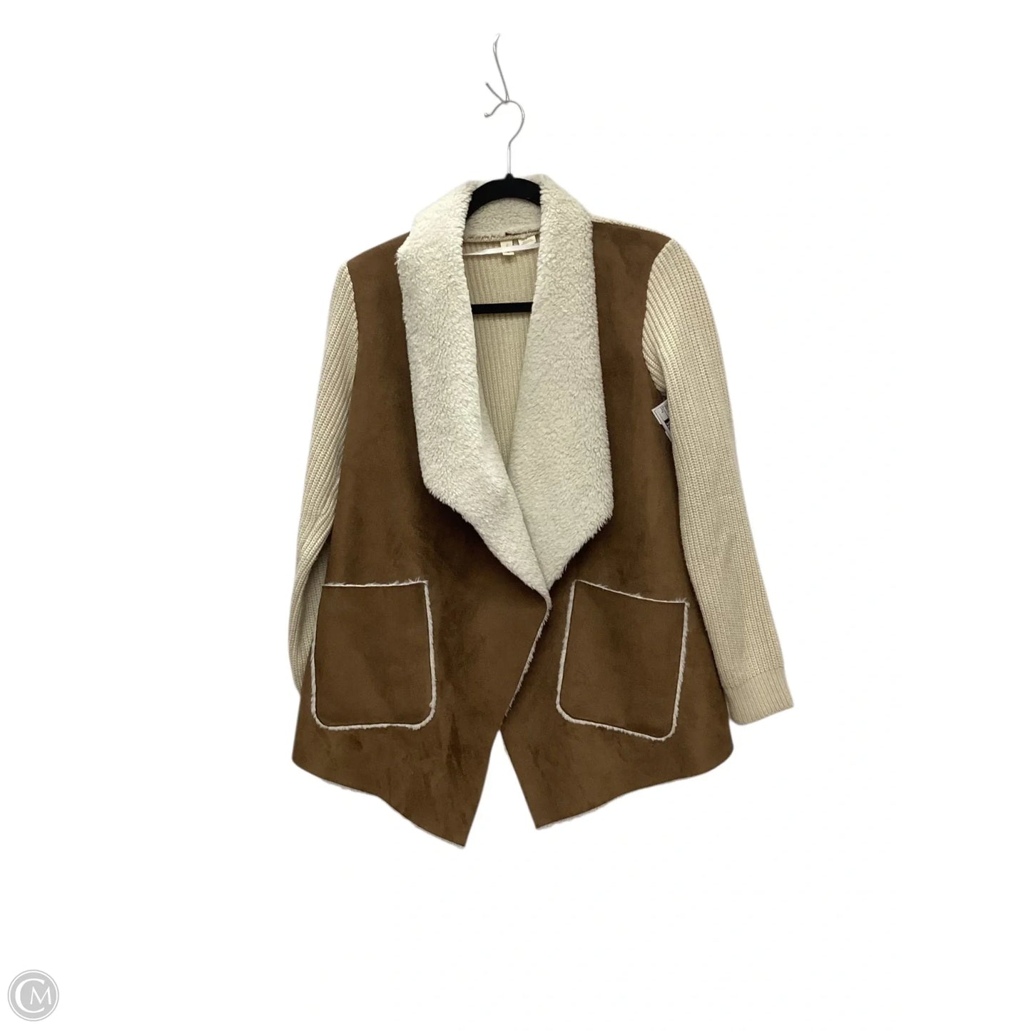 Jacket Other By Moth In Brown & Cream, Size: S