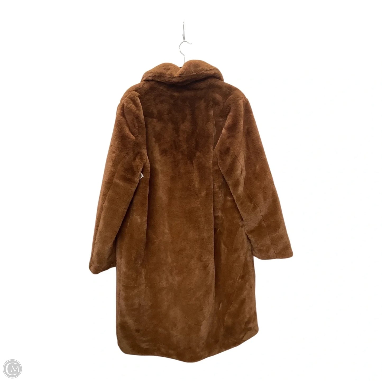 Coat Faux Fur & Sherpa By Clothes Mentor In Brown, Size: Xl