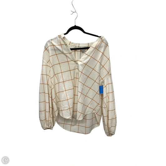 Blouse 3/4 Sleeve By A New Day In Multi-colored, Size: Xl