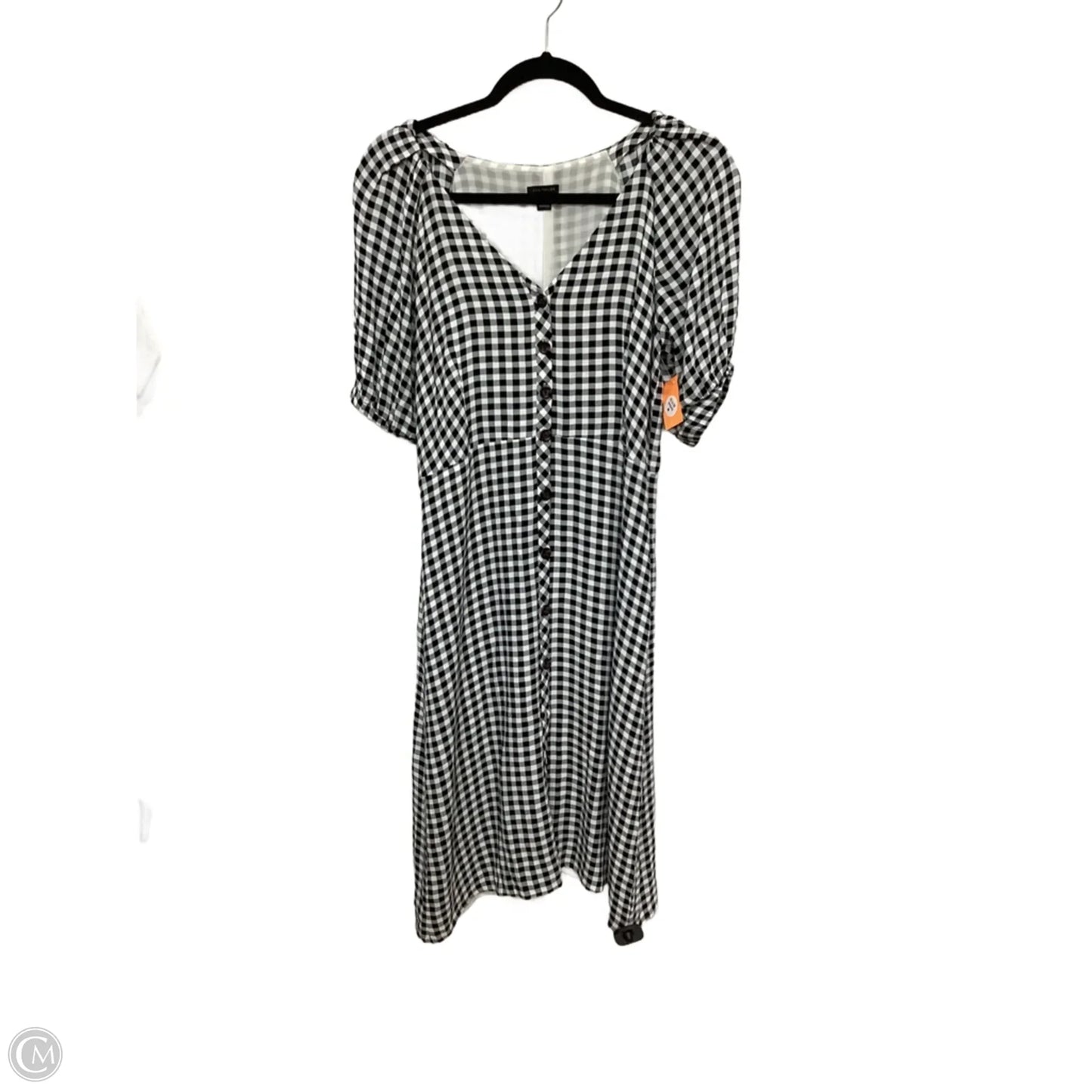 Dress Casual Midi By Ann Taylor In Black, Size: S