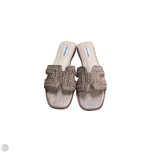Sandals Flats By Steve Madden In Tan, Size: 9