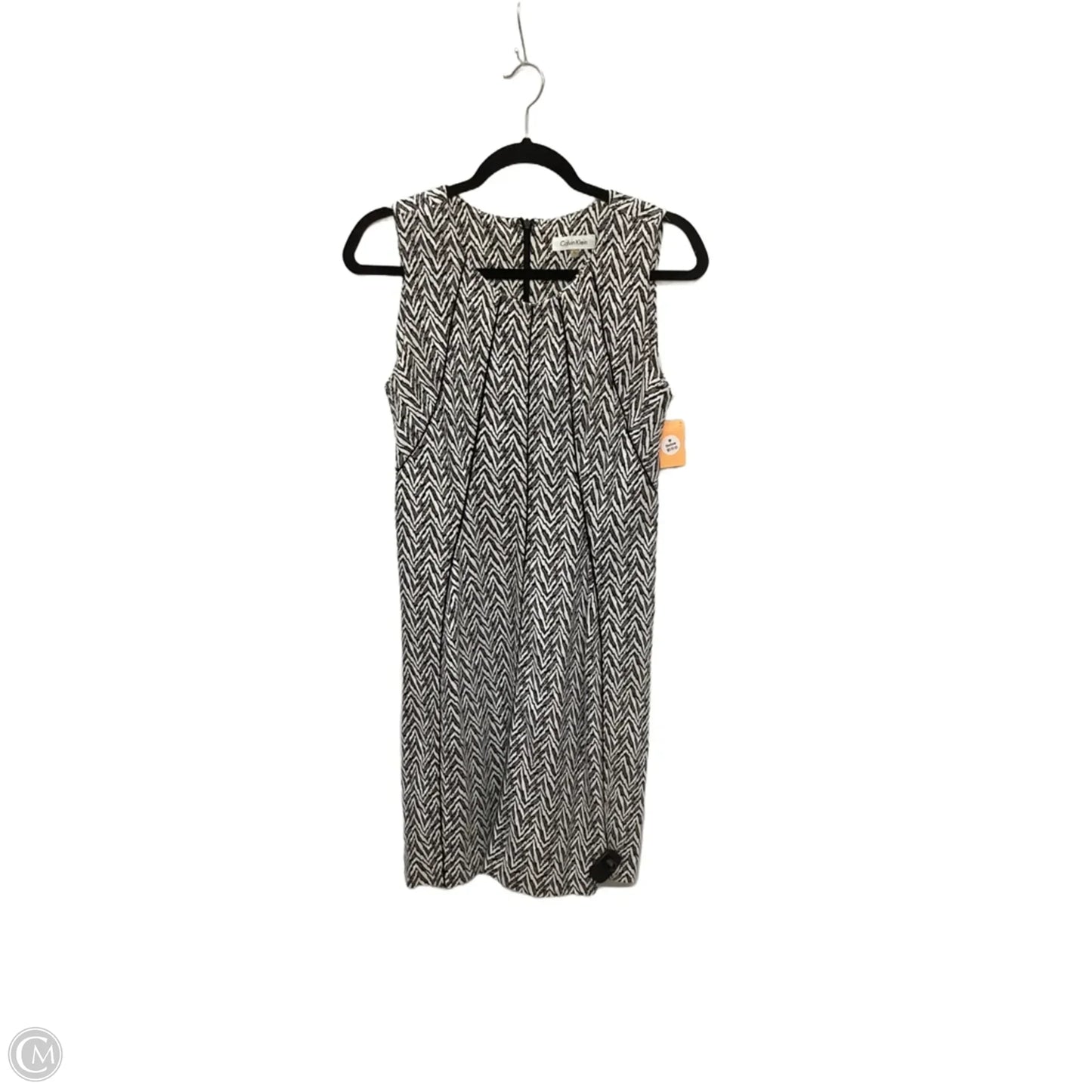 Dress Work By Calvin Klein In Black & White, Size: 6