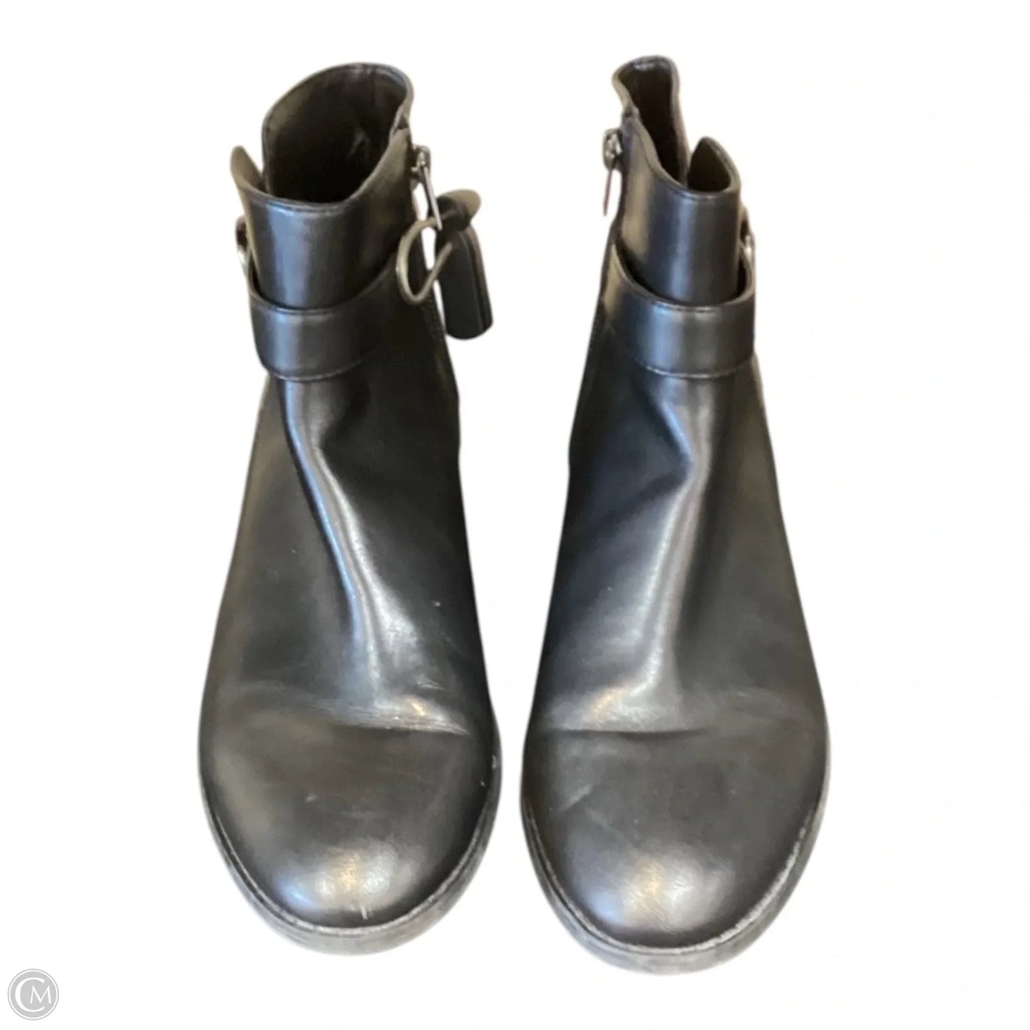 Boots Designer By Coach In Black, Size: 6.5