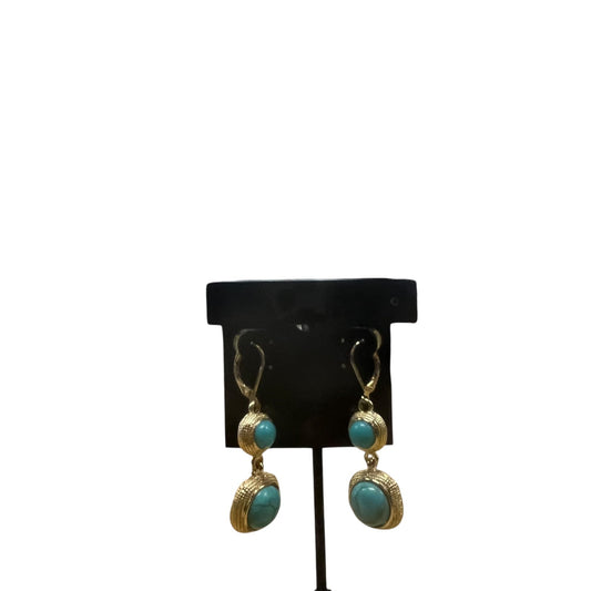 Earrings Dangle/Drop By Charming Charlie In Teal