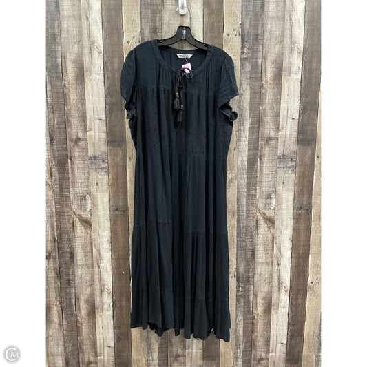 Dress Casual Maxi By Sonoma In Black, Size: Xl