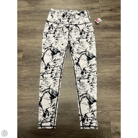 Athletic Leggings By Nike In Black & White, Size: S