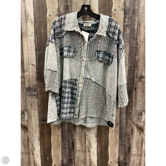 Top Long Sleeve By Cme In Multi-colored, Size: M