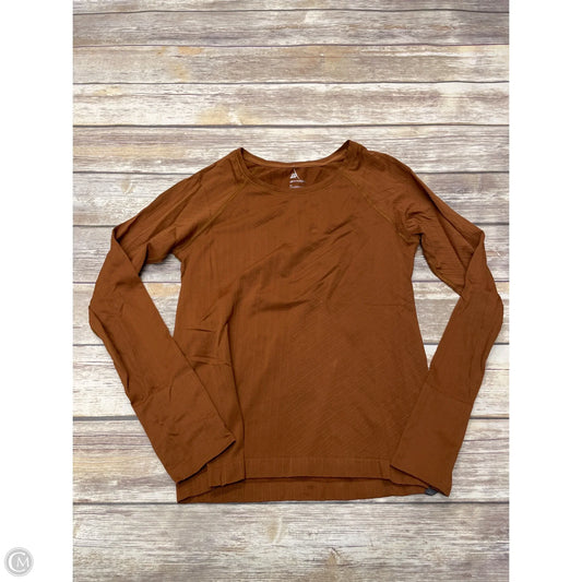 Athletic Top Long Sleeve Crewneck By All In Motion In Brown, Size: M