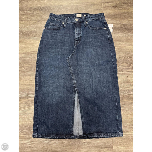 Skirt Midi By A New Day In Blue Denim, Size: 2