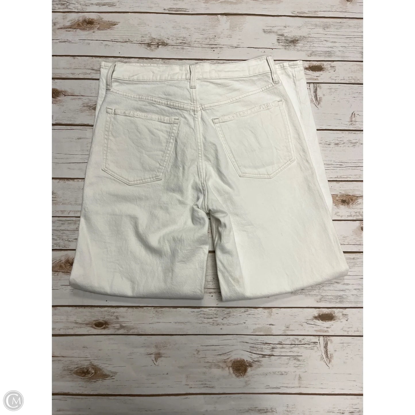 Jeans Wide Leg By J. Crew In White, Size: 4