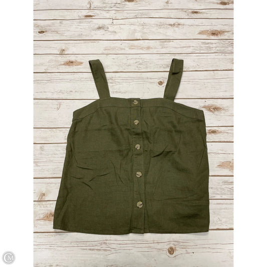 Top Sleeveless By J. Crew In Green, Size: M