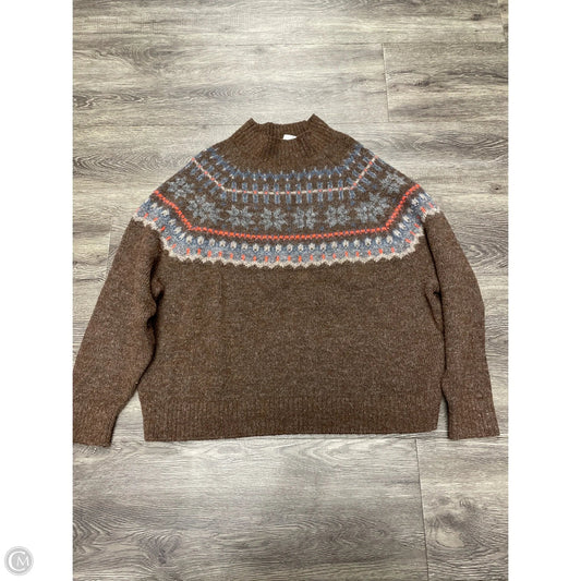 Sweater By Old Navy In Brown, Size: 2x