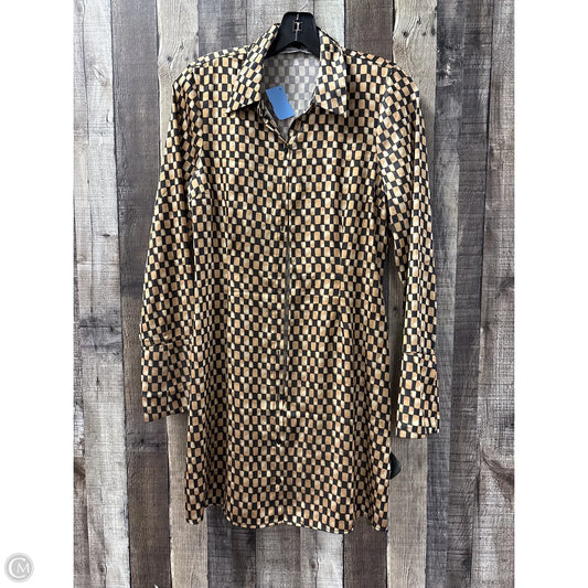 Dress Casual Midi By Abercrombie And Fitch In Checkered Pattern, Size: S
