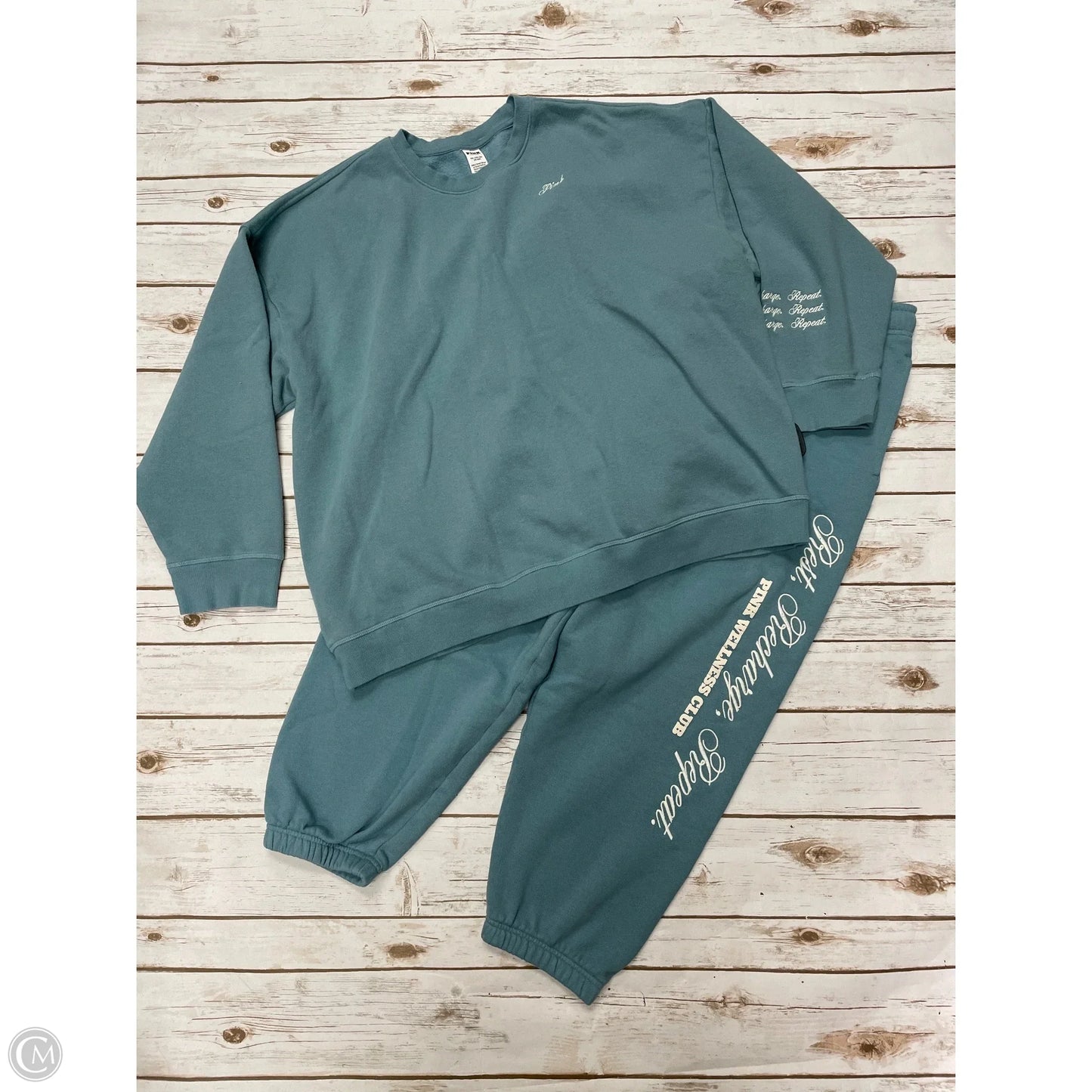 Pants Set 2pc By Pink In Blue, Size: Xxl