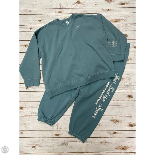 Pants Set 2pc By Pink In Blue, Size: Xxl