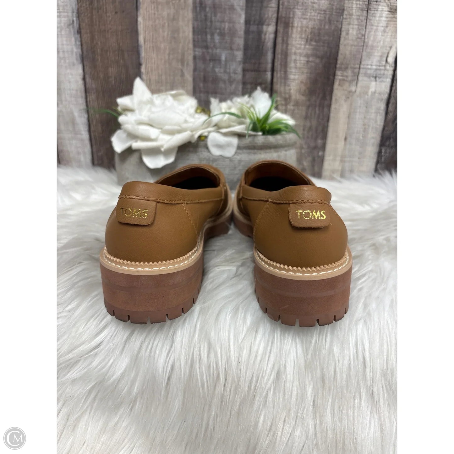 Shoes Flats By Toms In Brown, Size: 6