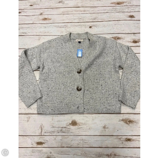 Sweater Cardigan By Universal Thread In Grey, Size: M