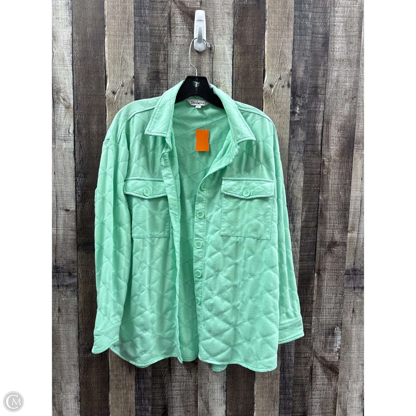 Top Long Sleeve By Davi & Dani In Green, Size: S