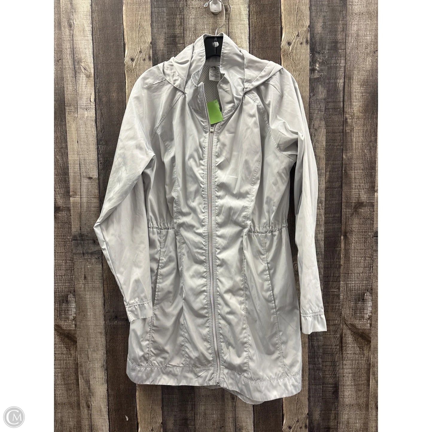 Jacket Windbreaker By Athletic Works In Grey, Size: L