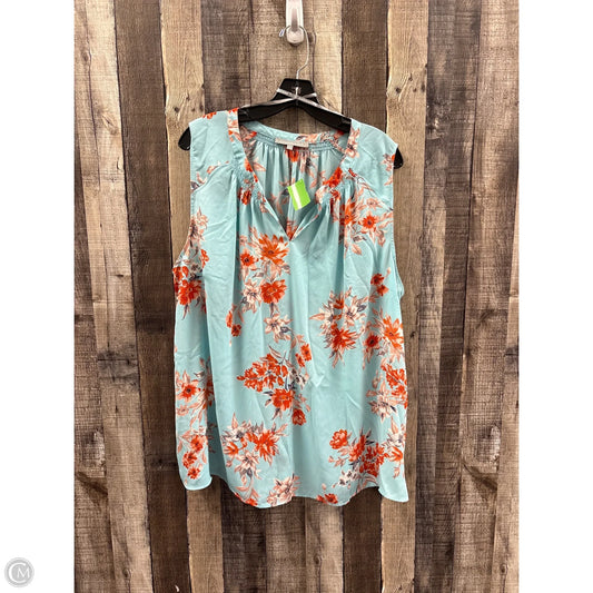 Top Sleeveless By Cme In Multi-colored, Size: 3x