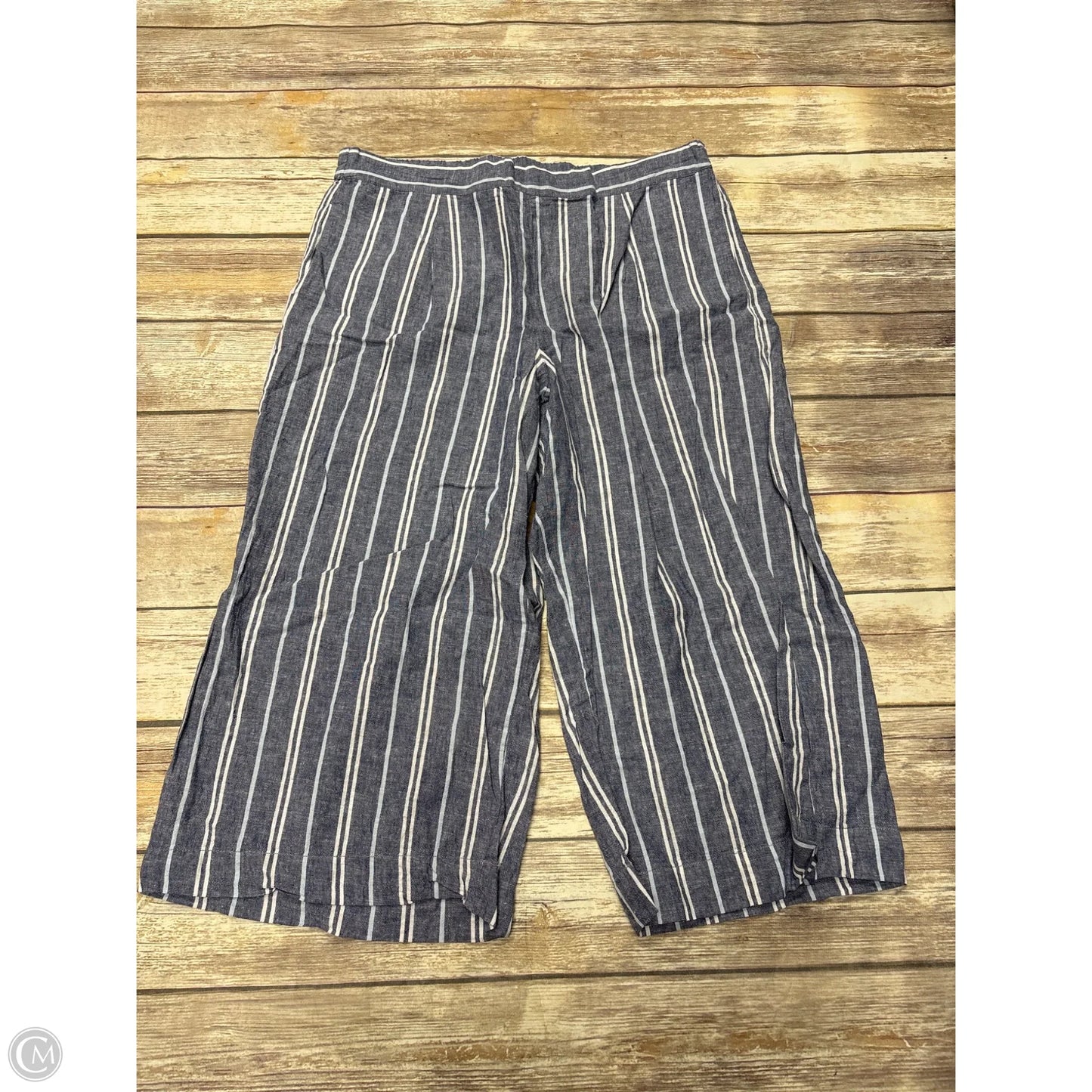 Pants Cropped By Beachlunchlounge In Striped Pattern, Size: Xl