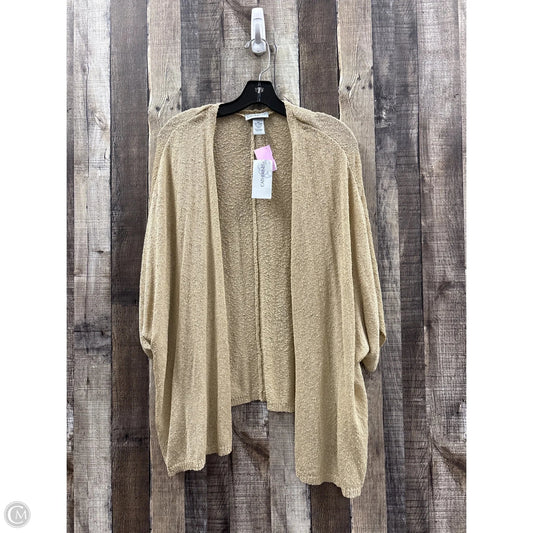Cardigan By Catherines In Tan, Size: 4x