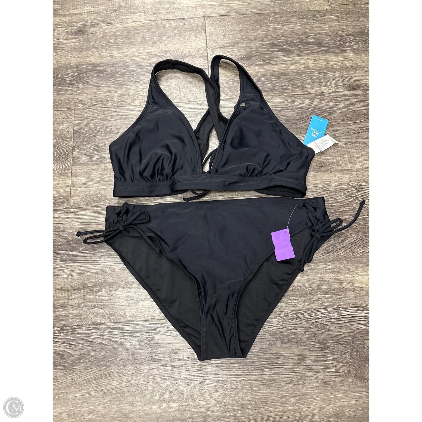 Swimsuit 2pc By Cupshe In Black, Size: Xl