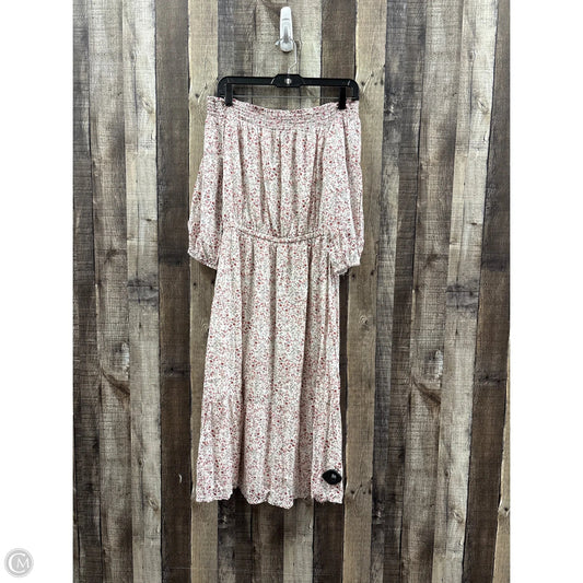 Dress Casual Midi By Old Navy In Floral Print, Size: Xs