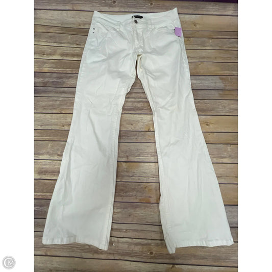Jeans Boot Cut By White House Black Market In Cream, Size: 12