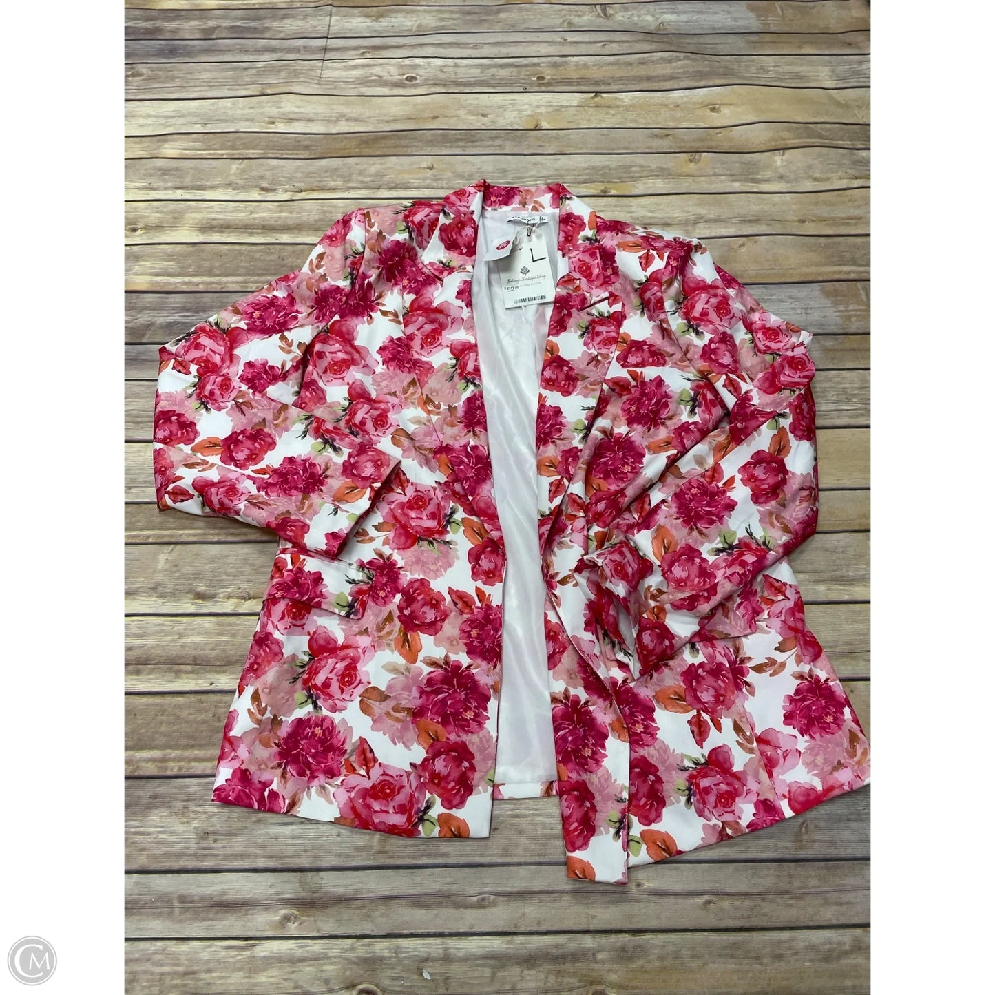 Blazer By Staccato In Floral Print, Size: L