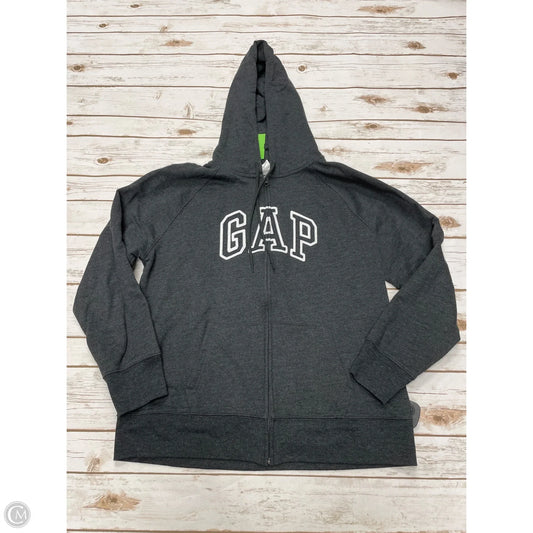 Athletic Jacket By Gap In Grey, Size: Xl