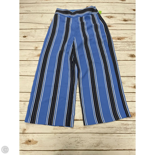 Pants Cropped By Express In Striped Pattern, Size: L