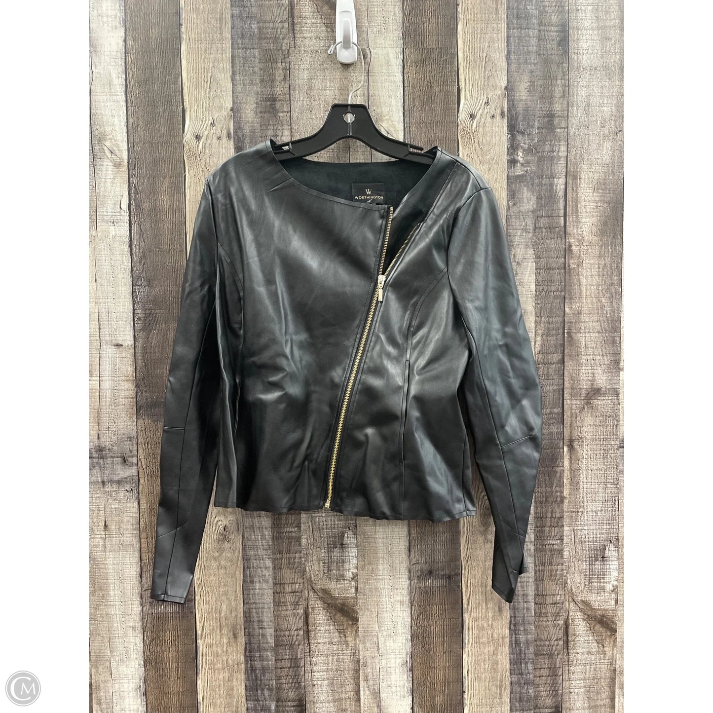 Jacket Moto By Worthington In Black, Size: M