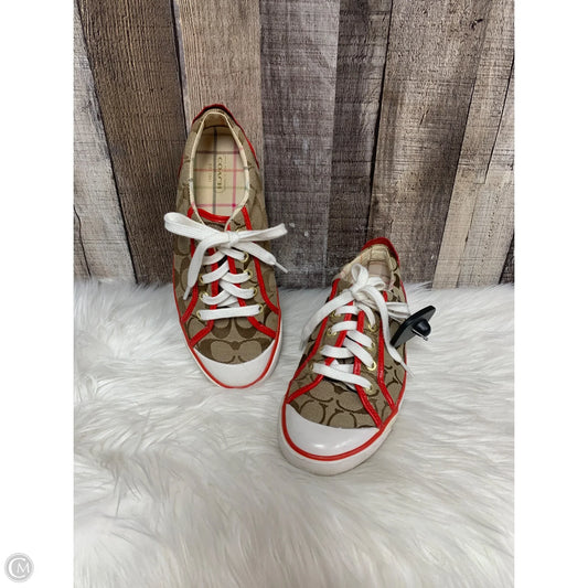 Shoes Designer By Coach In Brown, Size: 7.5