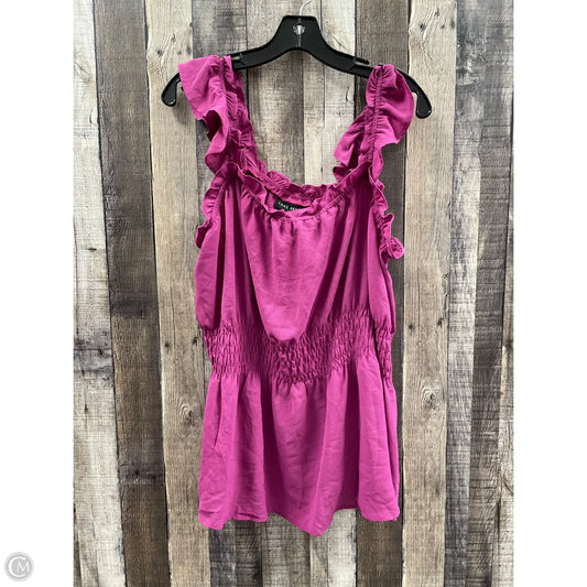 Top Sleeveless By Lane Bryant In Purple, Size: 1x