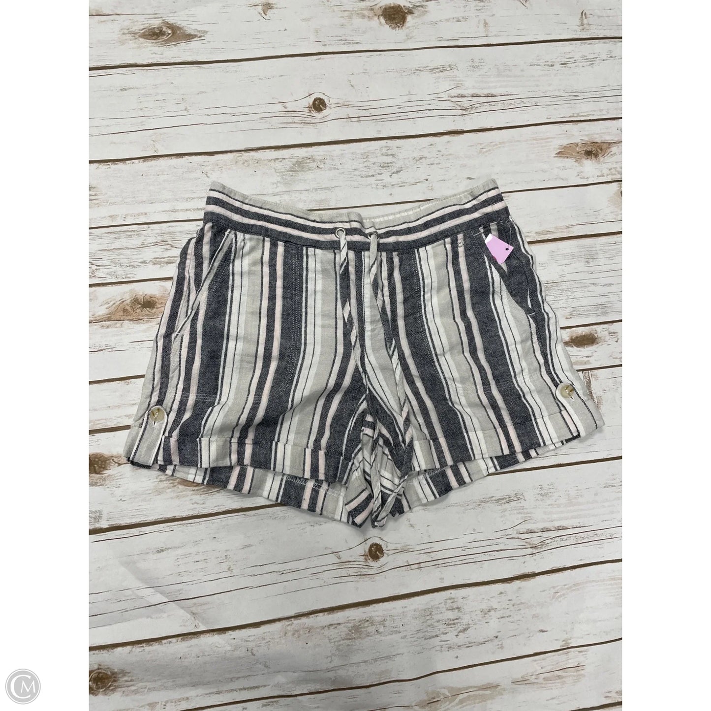 Shorts By Calvin Klein In Striped Pattern, Size: 8